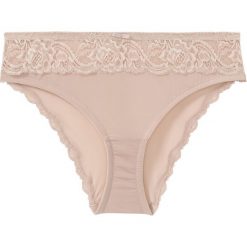Figi rio bonprix cielisty. Brązowe majtki damskie bonprix, bez wzorów, z koronki. Za 22,99 zł.