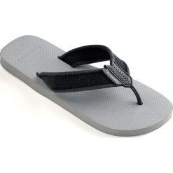 Havaianas - Japonki. Szare kapcie męskie Havaianas, z materiału, bez zapięcia. Za 99,90 zł.