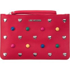 Love Moschino Kopertówka Czerwony. Czerwone kopertówki damskie Love Moschino, w paski, z materiału, bez dodatków. Za 766,95 zł.