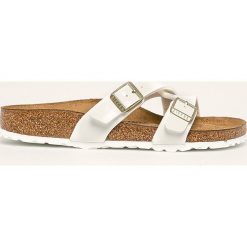 Birkenstock - Klapki Yao Balance. Białe klapki damskie Birkenstock, bez wzorów, z gumy, bez obcasa, na obcasie. Za 289,90 zł.