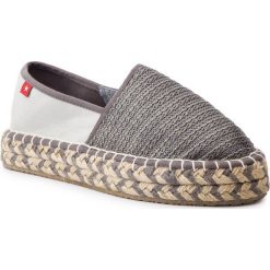 Espadryle BIG STAR - DD274A203 Grey. Szare espadryle damskie BIG STAR, z aplikacjami, z tworzywa sztucznego, bez obcasa. Za 109,00 zł.