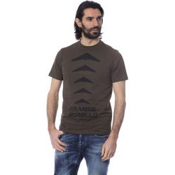 T-shirt w kolorze brązowym. Pomarańczowe t-shirty męskie Frankie Morello, xl, bez wzorów, z bawełny, z okrągłym kołnierzem. W wyprzedaży za 144,95 zł.