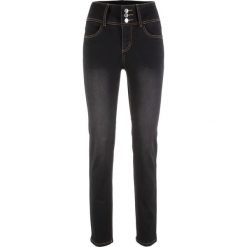 Dżinsy "super-stretch" SLIM bonprix czarny. Czarne jeansy damskie bonprix. Za 134,99 zł.
