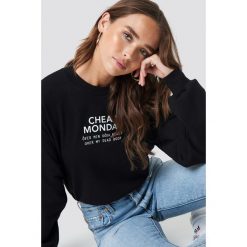Cheap Monday Bluza Get Sweater - Black. Czarne bluzy rozpinane damskie Cheap Monday, z nadrukiem. Za 181,95 zł.