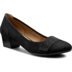 Półbuty CLARA BARSON - W16SS299-11 Czarny. Czarne półbuty damskie Clara Barson, z aplikacjami, ze skóry ekologicznej, bez obcasa, na obcasie, bez zapięcia. W wyprzedaży za 35,99 zł.