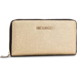 Duży Portfel Damski LOVE MOSCHINO - JC5552PP16LQ0901 Oro. Żółte portfele damskie marki Love Moschino, ze skóry ekologicznej. W wyprzedaży za 259,00 zł.