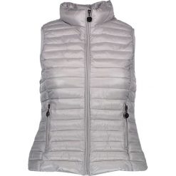 Kamizelka w kolorze szarym. Szare kamizelki damskie marki Cashmere & Jackets, s, bez wzorów, bez kaptura. W wyprzedaży za 162,95 zł.