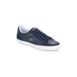 Buty Lacoste LEROND 318 3. Niebieskie trampki męskie Lacoste, bez wzorów, bez zapięcia. Za 335,20 zł.