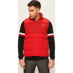 Tommy Hilfiger Tailored - Bezrękawnik x Mercedes. Czerwone płaszcze męskie Tommy Hilfiger Tailored, s, bez wzorów, z poliesteru, bez kaptura. Za 1049,00 zł.