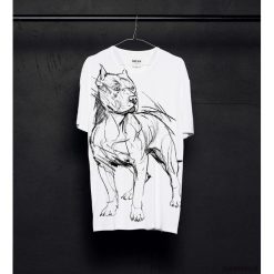 American Pit Bull t-shirt man. T-shirty męskie Pakamera, m, bez wzorów, z wiskozy, klasyczne, z klasycznym kołnierzykiem. Za 129,00 zł.