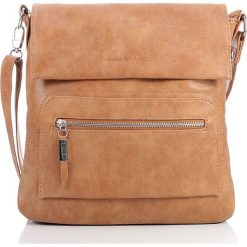 Listonoszka damska torebka Bag Street na ramię. Brązowe listonoszki damskie Bag Street, w paski, ze skóry, na ramię. Za 99,00 zł.
