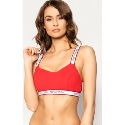 Biustonosz braletka Emporio Armani Underwear 163651 0P317 00074. Czerwone biustonosze Emporio Armani Underwear, bez wzorów, z elastanu. W wyprzedaży za 149,00 zł.