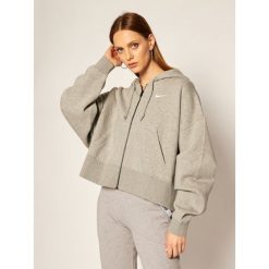 Bluza NIKE Sportswear Essential Fleece Hoodie CK1505. Szare bluzy damskie Nike, m, bez wzorów, bez rękawów, bez kaptura. Za 289,00 zł.