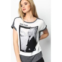 Szary T-shirt I Can't Wait. Szare bluzki damskie marki Born2be, l. Za 39,99 zł.
