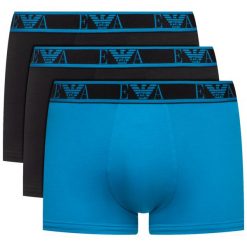 Komplet 3 par bokserek Emporio Armani Underwear 111357 0P715 75320. Bokserki męskie Emporio Armani Underwear, bez wzorów, z elastanu. Za 219,00 zł.