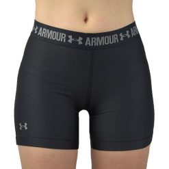 Under Armour Heatgear Middy Short 1297901-001. Czarne szorty damskie Under Armour, xs, bez wzorów, z elastanu. W wyprzedaży za 99,99 zł.
