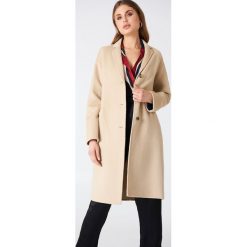 Płaszcze damskie: Filippa K Dwurzędowy wełniany płaszcz Parker – Brown,Beige