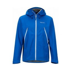 Marmot Kurtka Męska Knife Edge Jacket Dark Cerulean M. Niebieskie kurtki sportowe męskie Marmot, m, bez wzorów, z gore-texu, bez kaptura, outdoorowe, gore-tex. Za 795,00 zł.