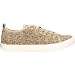 Półbuty GUESS JOLIE. Czarne półbuty damskie sznurowane marki Guess, z materiału. Za 179,90 zł.
