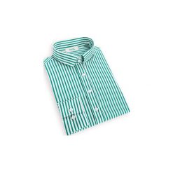 Damska Koszula w Paski Zielone. Zielone koszule damskie Veva, xl, w paski, eleganckie, bez kołnierzyka, z długim rękawem. Za 249,00 zł.