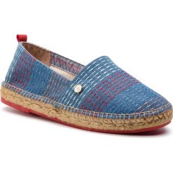 Espadryle TRUSSARDI JEANS - 79A00360 U151. Niebieskie espadryle damskie Trussardi Jeans, na co dzień, bez wzorów, z jeansu, bez obcasa, bez zapięcia. Za 379,00 zł.