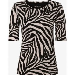 Marc Cain Sports - T-shirt damski, czarny. Czarne t-shirty damskie Marc Cain Sports, w paski, z dżerseju, bez kołnierzyka. Za 479,95 zł.