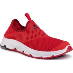 Buty SALOMON - Rx Moc 4.0 406737 27 M0 High Risk Red/White/Red Dahlia. Czerwone półbuty męskie Salomon, na co dzień, bez wzorów, z tworzywa sztucznego, bez zapięcia. W wyprzedaży za 219,00 zł.