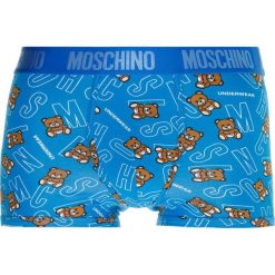 Moschino Underwear TRUNK Panty blue. Niebieskie bokserki męskie marki Moschino Underwear, z bawełny. Za 199,00 zł.