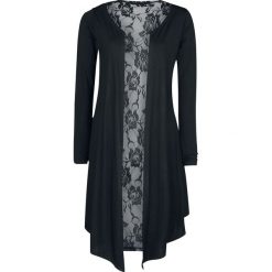 Forplay Lace Back Cardigan Kardigan damski czarny. Czarne kardigany damskie Forplay, xl, w koronkowe wzory, z koronki. Za 144,90 zł.