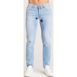 JEANSY SLIM FIT ICE PLAY. Niebieskie jeansy męskie m, z aplikacjami. Za 410,00 zł.