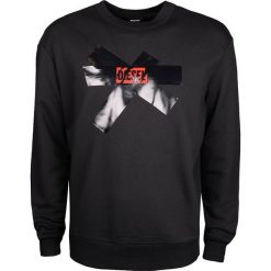 Diesel Bluza "S-Bay". Bluzy męskie Diesel, s, z nadrukiem, z bawełny, z okrągłym kołnierzem, bez rękawów, bez kaptura. Za 379,00 zł.