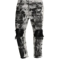 Jeansy męskie regular: Tigha RIKO Jeansy Relaxed Fit black acid