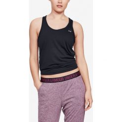 Under Armour Podkoszulek Czarny. Czarne podkoszulki damskie Under Armour, l, bez wzorów, z poliesteru, bez kołnierzyka. Za 137,95 zł.