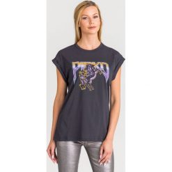 T-SHIRT PINKO. Szare t-shirty damskie Pinko, xs, z nadrukiem, z bawełny, z okrągłym kołnierzem. Za 389,00 zł.