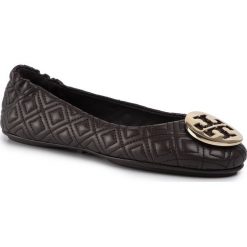 Baleriny TORY BURCH - Quilted Minnie 50736 Espresso 217. Pomarańczowe baleriny damskie Tory Burch, bez wzorów, ze skóry, bez obcasa. W wyprzedaży za 629,00 zł.