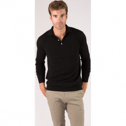 Sweter kaszmirowy w kolorze czarnym. Czarne swetry klasyczne męskie marki Just Cashmere, m, z kaszmiru, z klasycznym kołnierzykiem. W wyprzedaży za 326,95 zł.