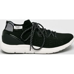 Pepe Jeans - Buty Hike Summer. Czarne sneakersy męskie Pepe Jeans, z jeansu, na sznurówki. W wyprzedaży za 239,90 zł.