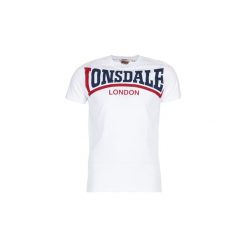 T-shirty z krótkim rękawem Lonsdale CREATION. Białe t-shirty męskie marki Lonsdale, s, bez wzorów, bez kołnierzyka, krótkie. Za 89,00 zł.