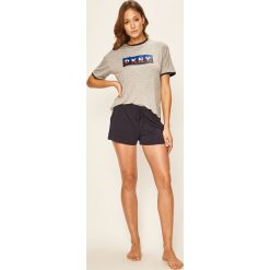 Dkny - Piżama. Czarne piżamy damskie DKNY, s, z nadrukiem, z wiskozy, bez rękawów. Za 379,90 zł.