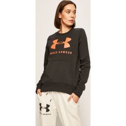 Under Armour - Bluza. Czarne bluzy damskie Under Armour, s, z nadrukiem, z bawełny, bez rękawów, bez kaptura. W wyprzedaży za 159,90 zł.