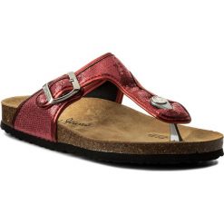 Japonki PEPE JEANS - Oban Sequins PLS90331 Salsa 216. Czerwone klapki damskie marki Pepe Jeans, bez wzorów, z jeansu, bez obcasa. W wyprzedaży za 169,00 zł.