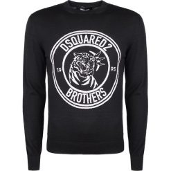 Dsquared2 Sweter. Swetry męskie Dsquared2, z nadrukiem, z okrągłym kołnierzem, bez kaptura. Za 1099,00 zł.