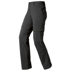 Spodnie dresowe damskie: Odlo Spodnie tech. Pants zip-off TOPAZ – 522981 – 522981/15000/42