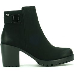 BOTKI DAMSKIE TS Z1904 CZA N. Botki damskie T. Sokolski, ze skóry ekologicznej, bez obcasa, bez zapięcia. Za 119,00 zł.