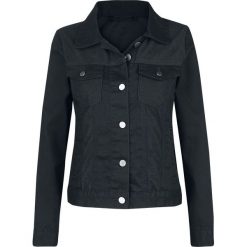 Forplay Klett Girl-Jeansjacke Kurtka jeansowa damska czarny. Czarne kurtki damskie marki Forplay, s, w paski, z jeansu, bez kaptura. Za 79,90 zł.