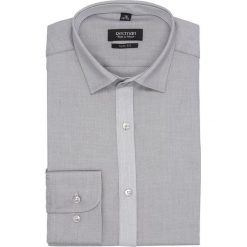 Koszula bexley 26311 długi rękaw slim fit szary. Szare koszule męskie Recman, m, bez wzorów, bez kołnierzyka, z długim rękawem. Za 149,00 zł.