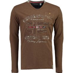 T-shirty męskie z nadrukiem: Koszulka „Jolduc” w kolorze szarobrązowym