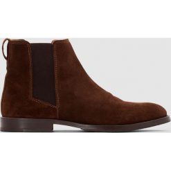 Buty zimowe męskie: Botki skórzane
