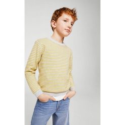 Mango Kids - Sweter dziecięcy Viti 110-164 cm. Szare swetry chłopięce marki Mango Kids, z bawełny, z okrągłym kołnierzem. Za 79,90 zł.