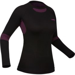 Koszulka narciarska BL 580 i-Soft damska. Czarne koszulki damskie WED'ZE, xs, bez wzorów, z elastanu, bez kołnierzyka, bez rękawów. Za 99,99 zł.